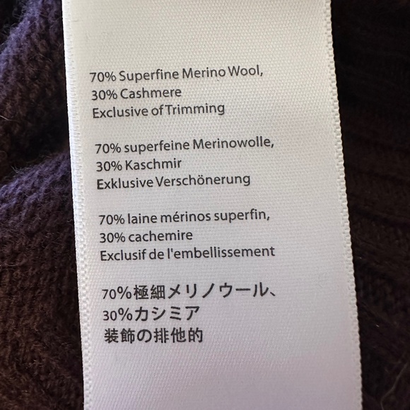 Alps & Meters Women's Ski Race Knit Wool-Cashmere Top in Maroon | Size Large - Picture 9 of 9